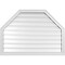 Ekena Millwork Octagonal Top Surface Mount PVC Gable Vent w/ 2"W x 1-1/2"P Brickmould Frame, 42"W x 30"H GVPOT42X3002SF - alternate 1